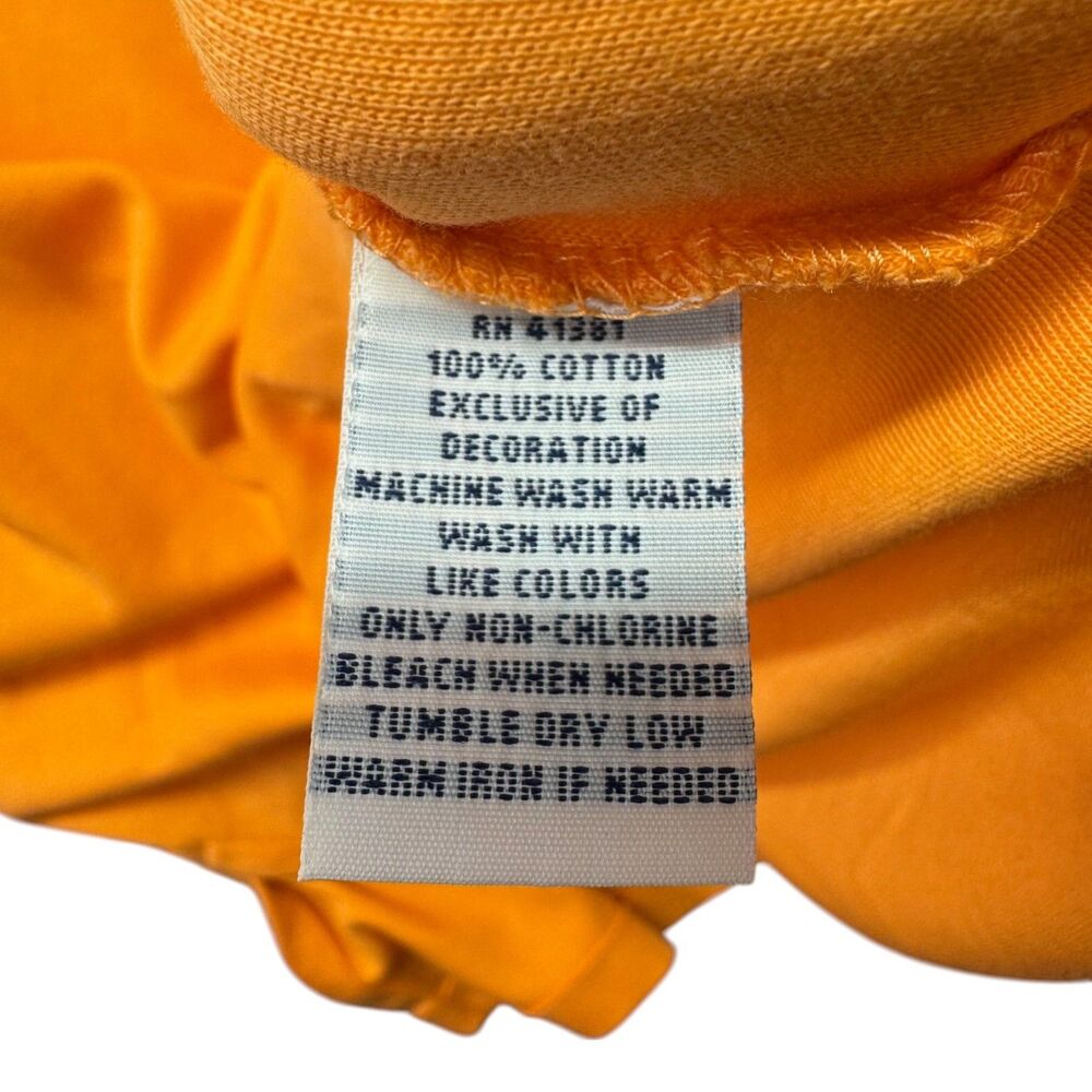 Polo Ralph Lauren Polo Shirt Men's Large Orange Short Sleeve Pony Custom Fit Top - Picture 11 of 11